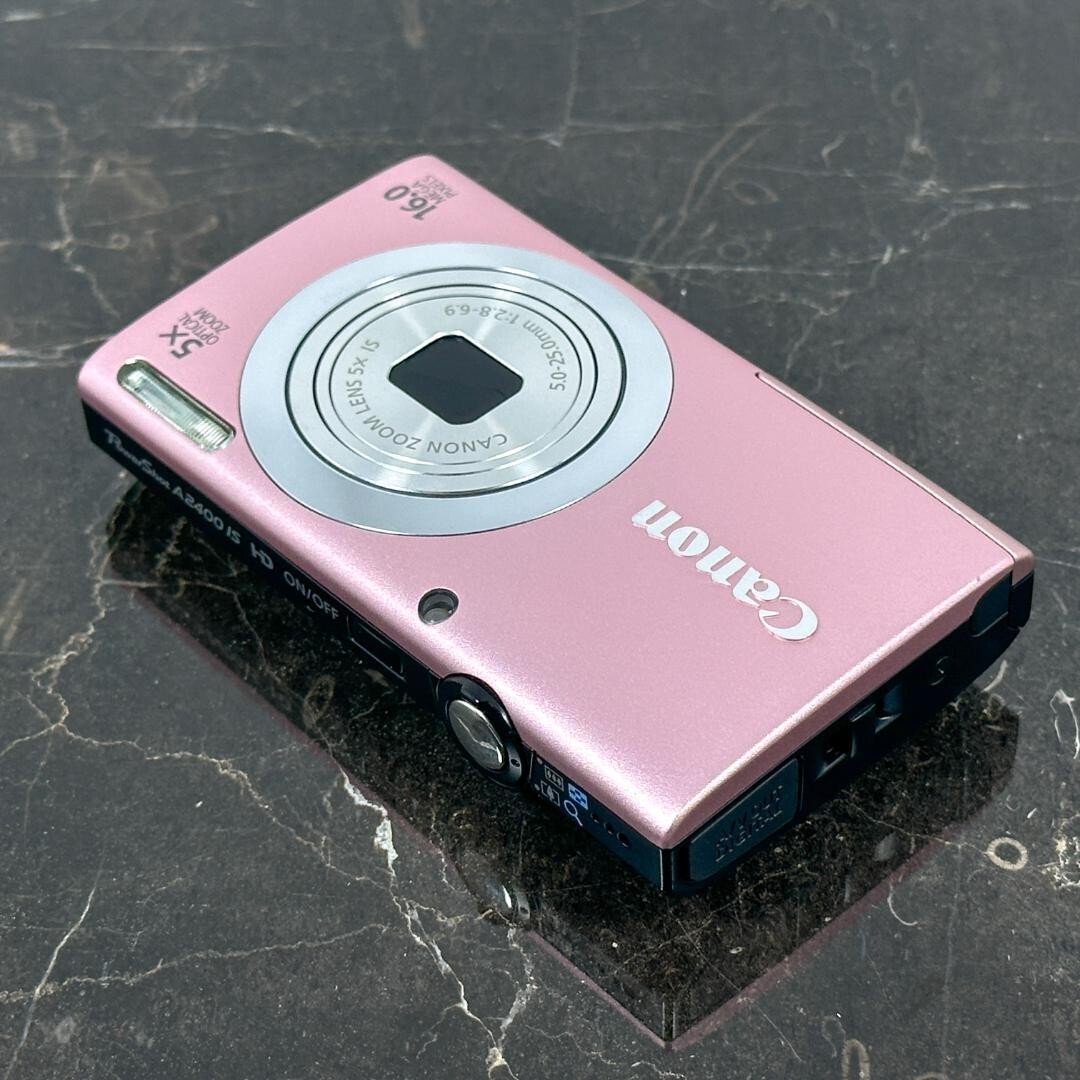 Canon PowerShot A2400 IS Pink Digital Camera 5x Optical Zoom Canon PowerShot A2400 IS Pink Digital Camera 5x Optical Zoom