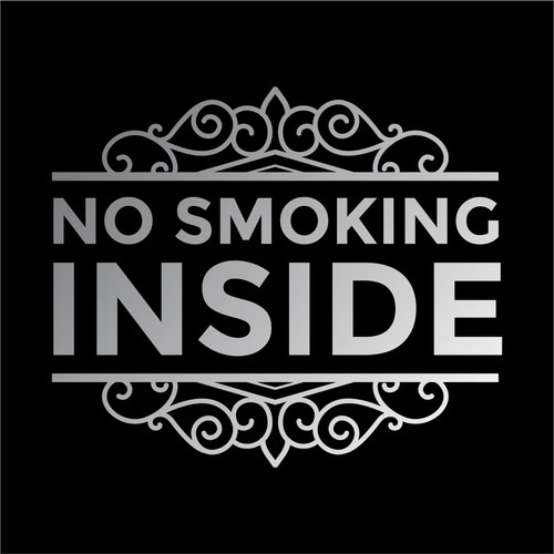 No Smoking Inside Decal Sticker - Business Sign - Door Store Window Decal - Picture 14 of 15