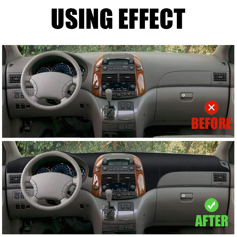 AMEYZPA For Toyota Sienna 2004-2010 Dash Cover Mat Car Dashboard Pad Anti-Slip — 第 2/4 张图片