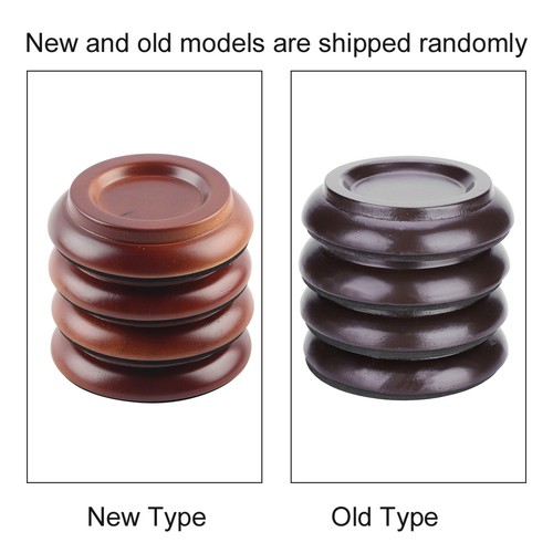 Lot De 4 Coupelles En Bois Dur - Tampons De Protection Pour Pieds De Meuble Tasses Pour