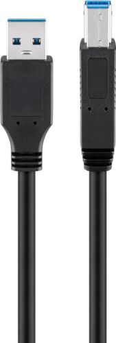 Kabel USB 3.0 Typ-A na USB 3.0 Typ-B SuperSpeed, 5Gbit/s, czarny 3m - Zdjęcie 1 z 1