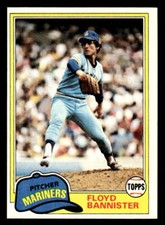 1981 Topps #166 Floyd Bannister Card Seattle Mariners