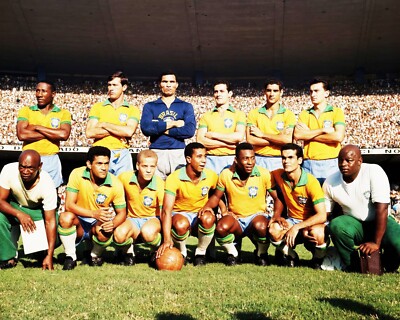 Brazil 1965 National Soccer Team (Pele), 8x10 Team Photo