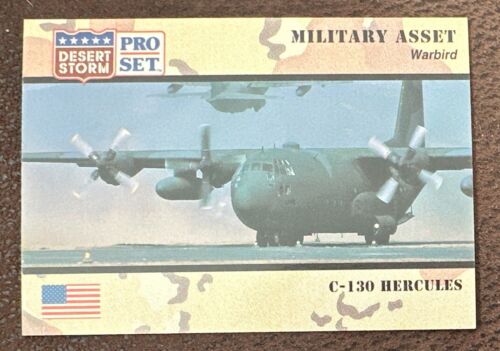 1991 Pro Set Desert Storm: Military Asset - C-130 Hercules #242 - Mint - Picture 1 of 2