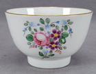 Antique British English Hand Painted Floral & Gold Tea Bowl Circa 1790-1810