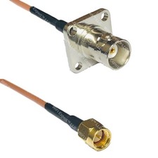 RG316 BNC Flange Female to SMA MALE RF Cable Rapid-SHIP LOT