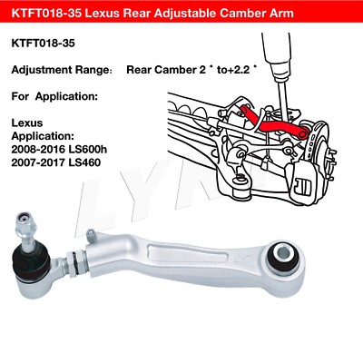 LS460 リアアーム LYKT 2pcs Rear Adjustable Camber Control Arms for Lexus LS460 07