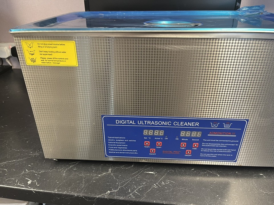 PS80A 22L Digital Ultrasonic Cleaner + Basket Stainless Steel Cleaning