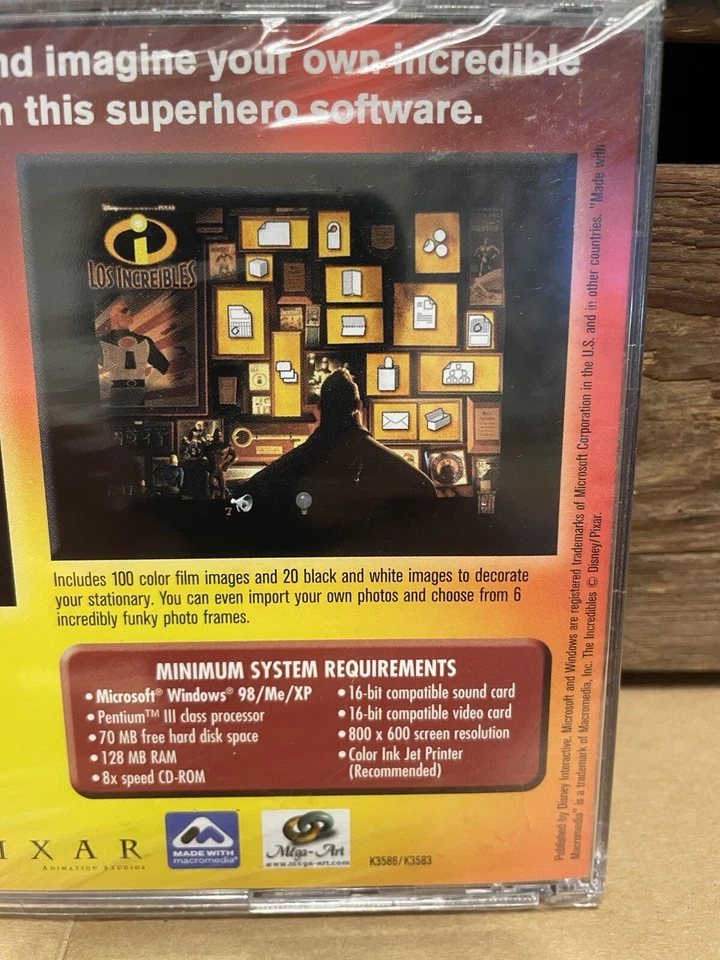 The Incredibles PC-CD ROM Disney Pixar New Sealed - Image 3 of 3