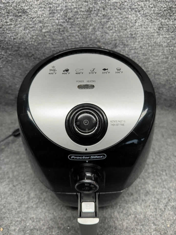 Proctor Silex negro 1,5 qt. Freidora de aire programable Foto 4 de 4