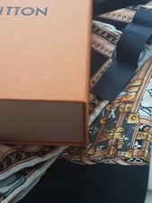 LV silk scarf pre - owned plus box