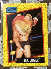 WCW WORLD CHAMPIONSHIP WRESTLING  1991 TRADING CARD #16 LEX LUGER