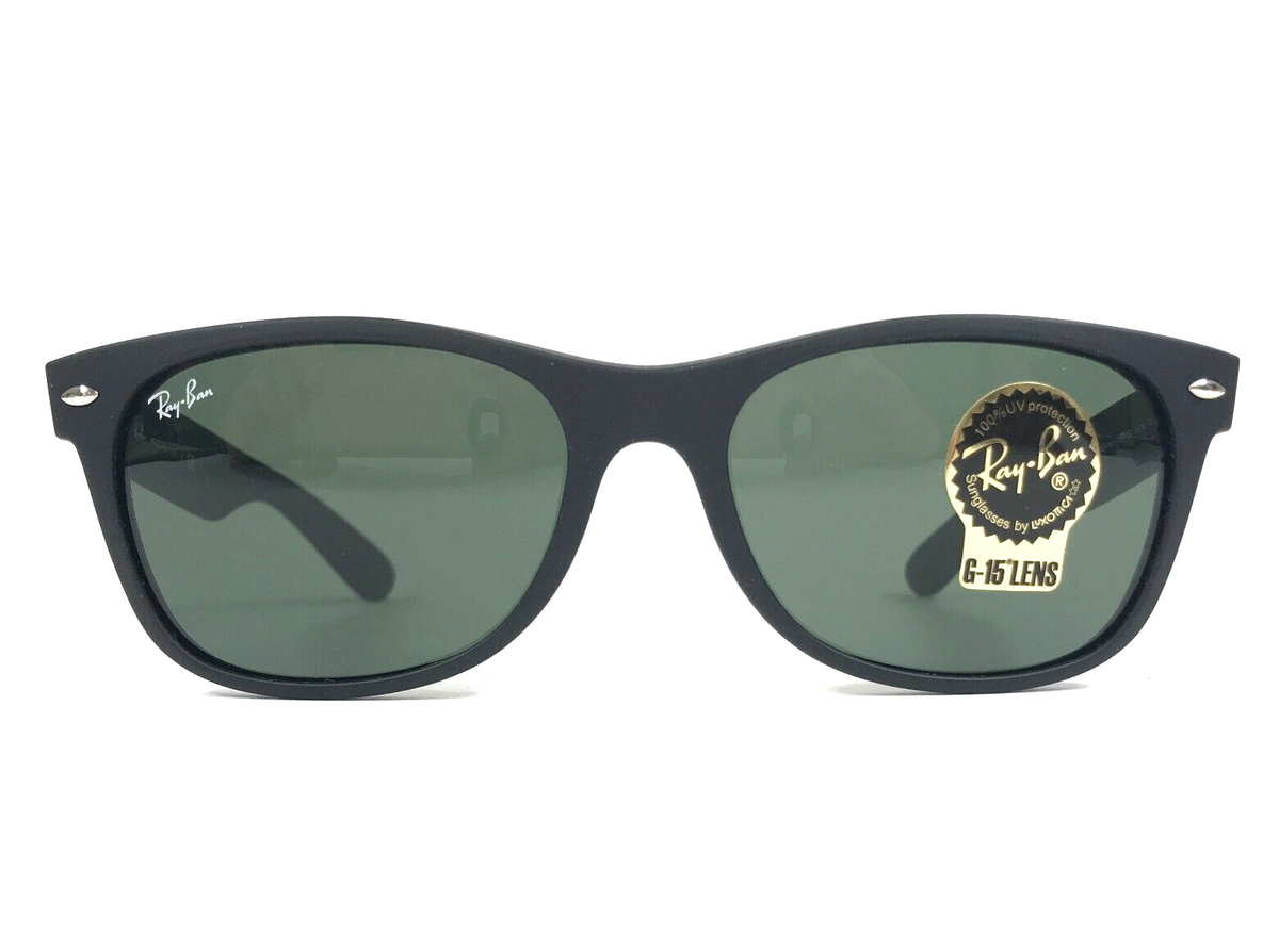 Ray-Ban Sunglasses RB2132 NEW WAYFARER 622 Rubberized Black Frames
