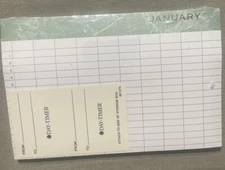 New Sealed DAY-TIMER sheets attach to side of storage box sz 4.5x6.75” #E1275