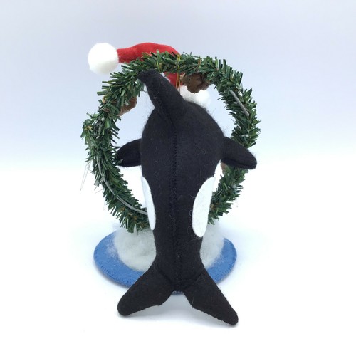Annalee 2010 Eiszapfen Orca Wal 8" Weihnachtspuppe mit Weihnachtsmütze Eiszapfenkranz Rarität - Bild 6 von 12