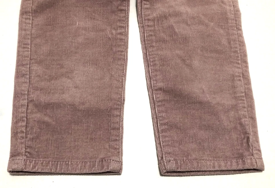 Pantalones Banana Republic Talla 4/27 Calce Ajustado Púrpura Pana Elastizados Bolsillos Logo Foto 4 de 4