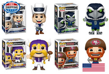 Funko Pop! NFL Mascots Set of 4: Cowboys Rowdy, Seahawks Blitz, Vikings Viktor