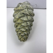 Glitter Frosted Pinecone Christmas Ornament Hanging Holiday Decor