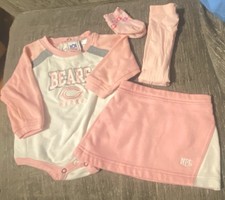 NFL Chicago Bears Girls 3 Piece Outfit Set Bo...