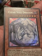 Yugioh Clear Vice Dragon SOVR-EN098 Secret Rare NM