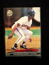 Willie McGee #294 - 1992 Ultra Fleer Baseball Card - Benefits ASPCA