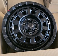 18" TOYOTA HI-LUX WIDE ARCH MODELS MATT BLACK TARGA TG9 8J SWAMPER ALLOYS X4