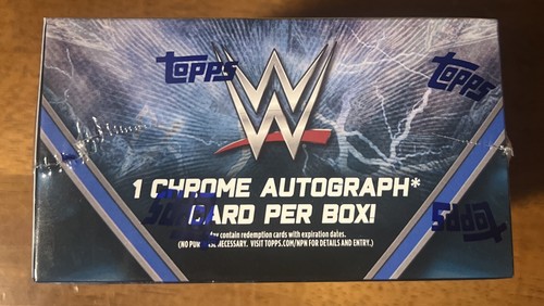 2025 Topps Chrome Sapphire Edition WWE Hobby Box NEW Factory Sealed IN HAND - Picture 3 of 4