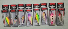 Rapala Shad Rap SR-7 SR-5 Deep Runner Crankbait Jerkbait Fishing Lures Lot of 8