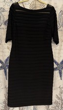 Simply Liliana Size 14? Little Black Dress Cocktail Party Tiered Mesh Stretchy