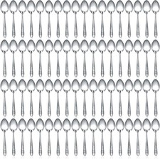 Stainless Steel Tablespoon Set 100 PCS Dishwasher Safe Restaurant Spoons New USA