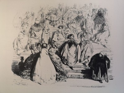 Druck v. 1926: Gustave Doré, Messe de une Heure (c. 1870). Courboin (exc.):