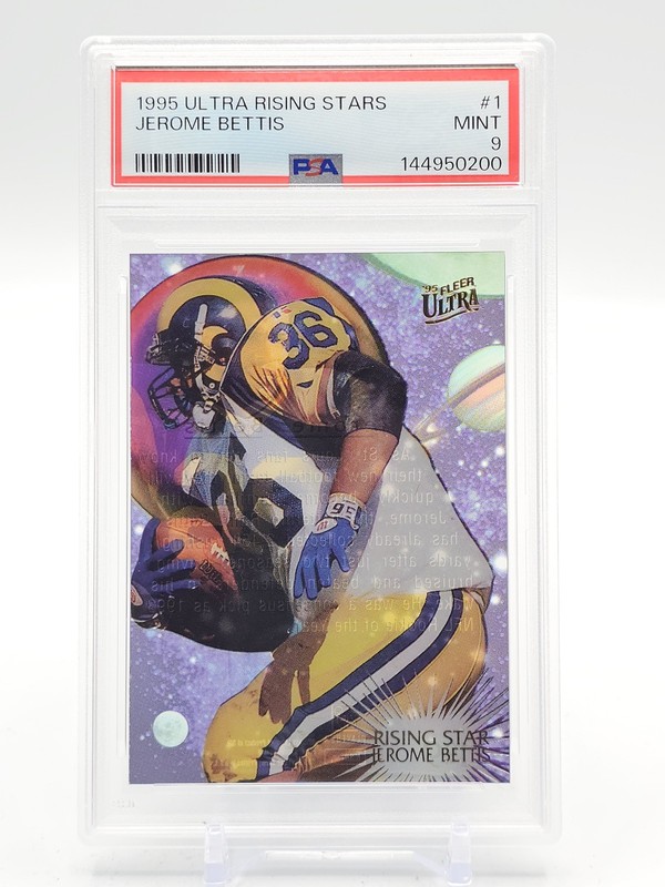 JEROME BETTIS 1995 FLEER ULTRA RISING STARS #1 FOOTBALL RAMS PSA 9 Q6222