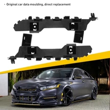 Fit 2018 Bumper 2019 Front Accord Honda Retainer Support Bracket RH LH Pair