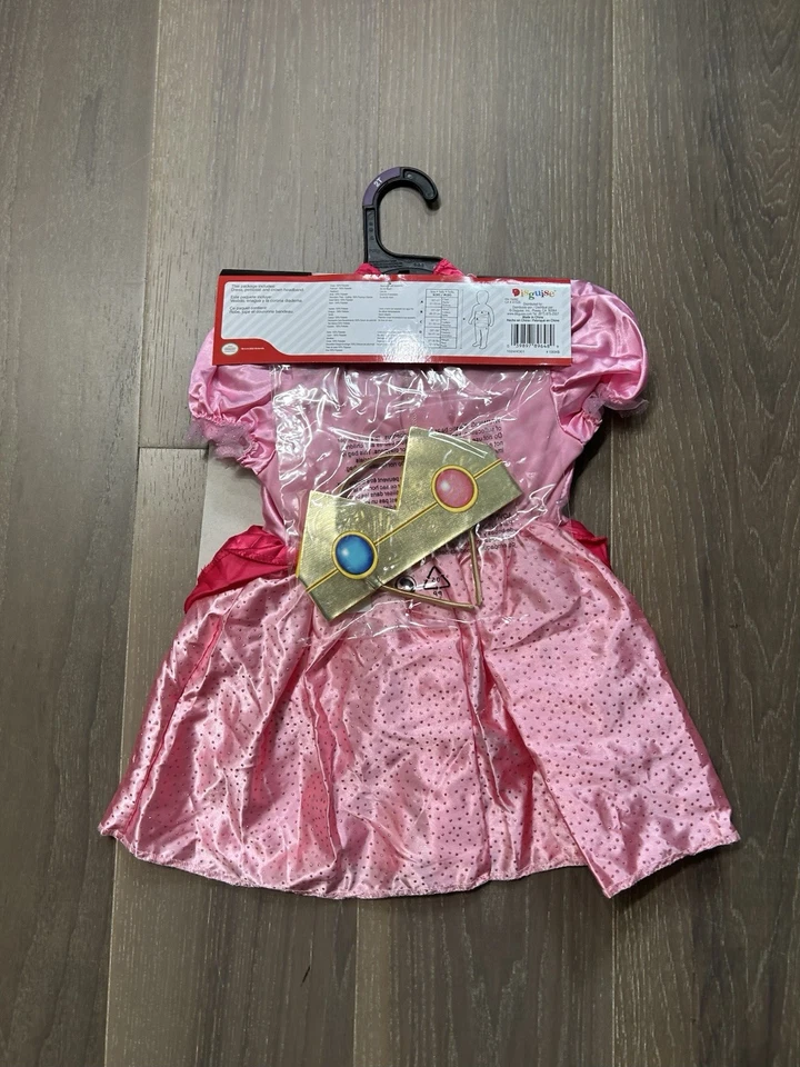 Disfraz Princesa Melocotón Niño Niñas Niño NUEVO Super Mario Foto 3 de 3