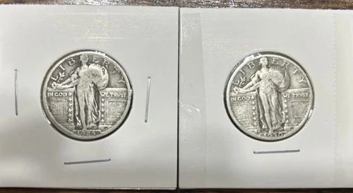 1925 & 1930-S Standing Liberty Quarters | 2-Coin Lot | Silver US Coins
