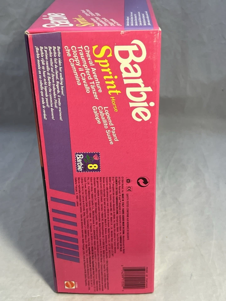 Barbie Sprint Horse 11550 1994 Mattel Factory Sealed Horse Walks and Head Moves - Image 4 of 4