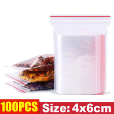 Thicken Zipper Sealed Bags Clear Plastic Storage Bag for Small Jewelry Food Pack