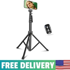 67" Phone Tripod, Extendable Cell Phone And Camera Tripod Stand With Wireless