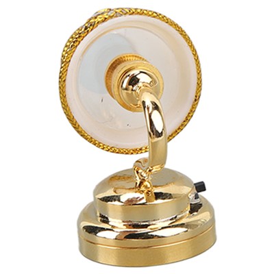 ­Dollhouse Miniature Wall Lamp Metal Mini Warm LED Dollhouse Wall Sconce Wall
