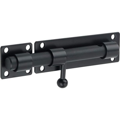 Door Bolt Bolt Stainless Steel Latch Lock Lock Gate Bolt Black 150 mm Lockabl...