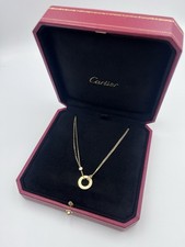 Cartier Love necklace in 18k yellow gold with two brilliant-cut diamonds