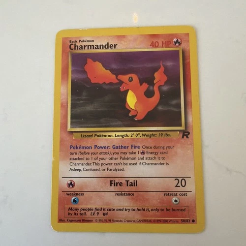 [NM] 2000 Pokemon Team Rocket Charmander 1st Edition #50/82 Common