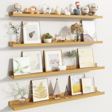 Picture Ledge Shelf, Floating Shelves Set of 4, 40 Inch Picture Shelves for W...