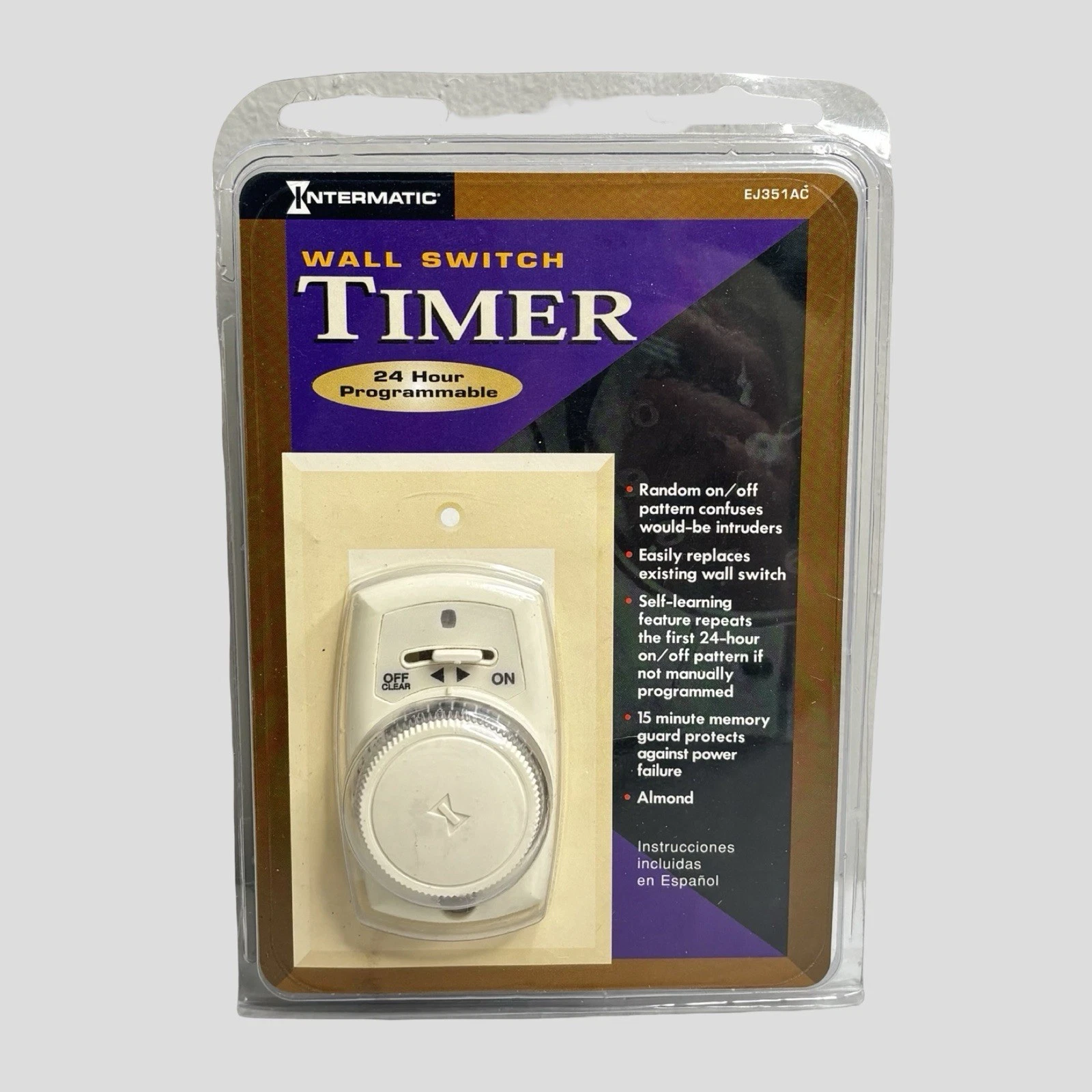 Intermatic EJ351AC 120 Volt 24-hour Programmable Mechanical Wall Timer NOS New