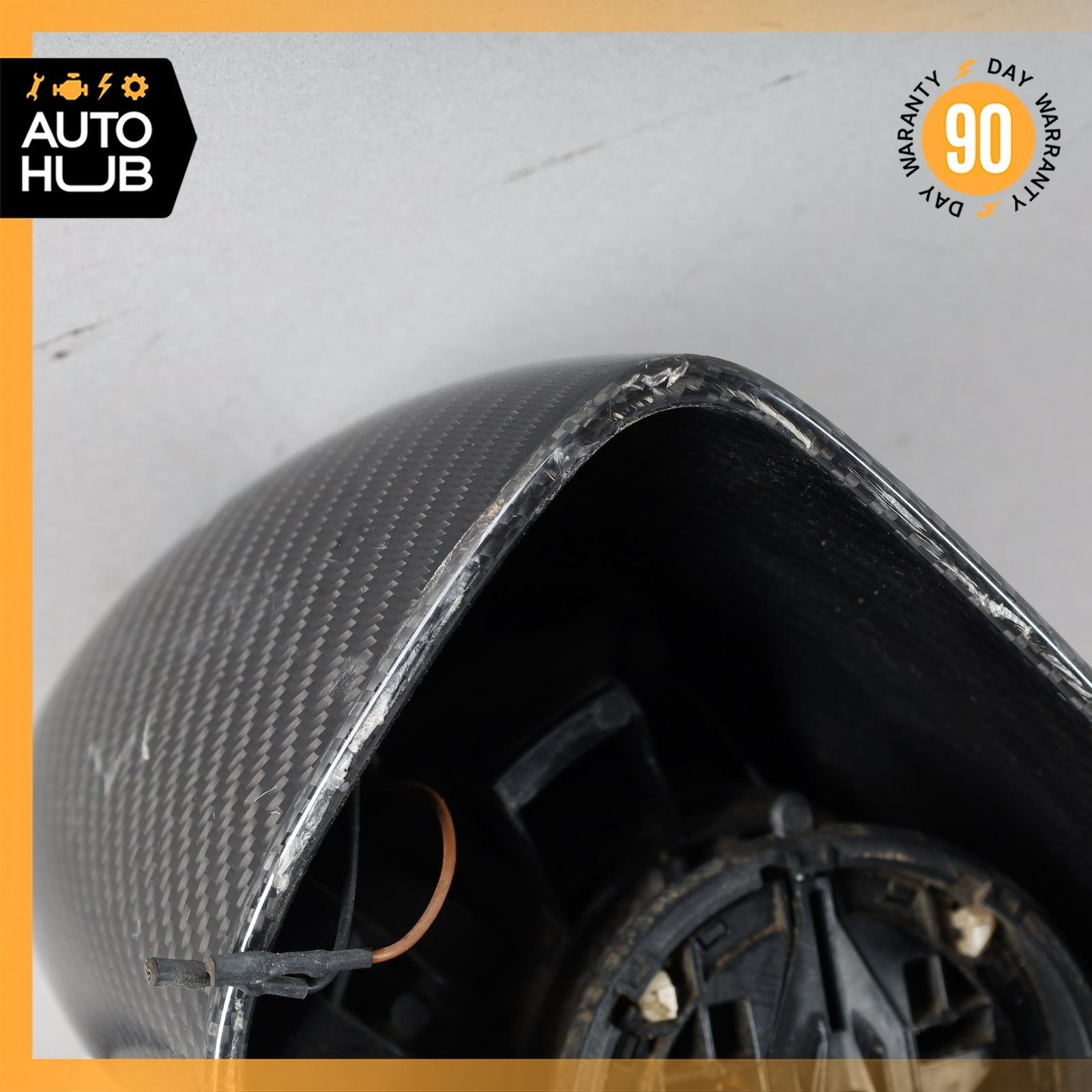 16-20 McLaren 570S 540C 600LT Right Side Rear View Door Mirror Carbon OEM