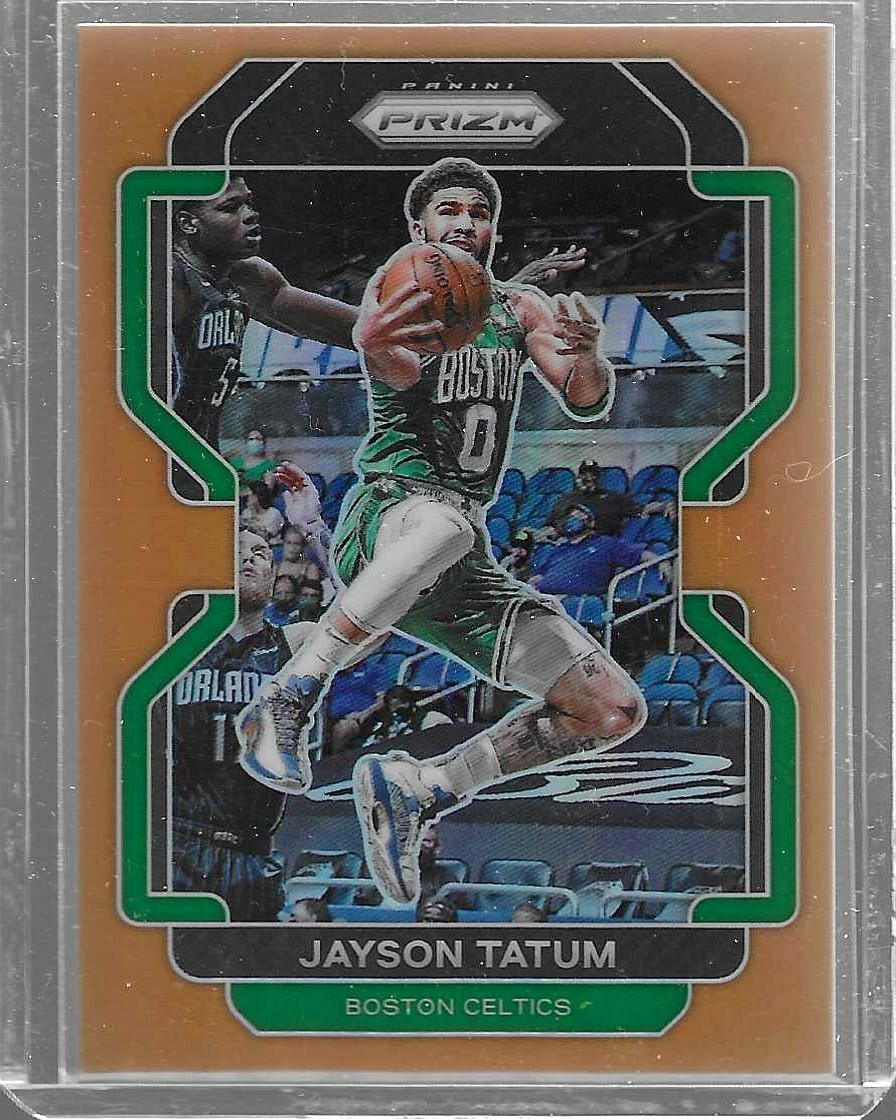 2021-22 Panini Prizm Orange Prizm #13 Jayson Tatum /49 Boston Celtics