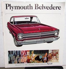 1965 Plymouth Belvedere I Ii Satellite Convertible Sales Brochure Original