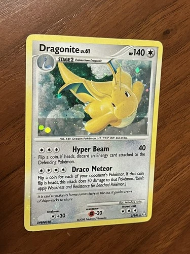 ERROR HOLO Dragonite Legends Awakened 2/146 Holo Rare MP-/HP+