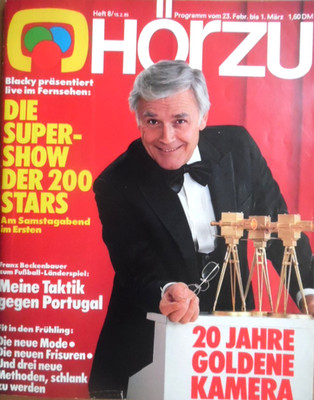 HÖRZU 8- 1985 A TV: 23.2.-1.3. Blacky Fuchsberger Goldene Kamera Roger Whittaker
