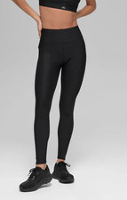 ALO Airlift High-Waist Mesh Infatuation Legging W54305R - XXS Extra Small BLACK